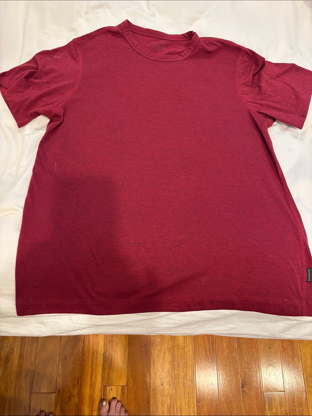 Dunning Men’s Burgundy Performance T-Shirt - Size M